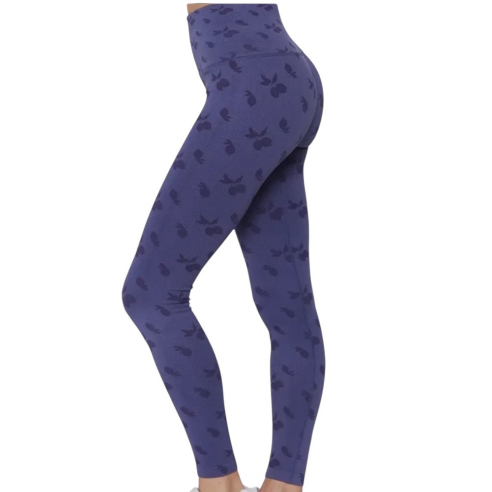 Spiritual Gangster Dark Blue Patterned High Rise Waist LoveSculpt Leggings Pants